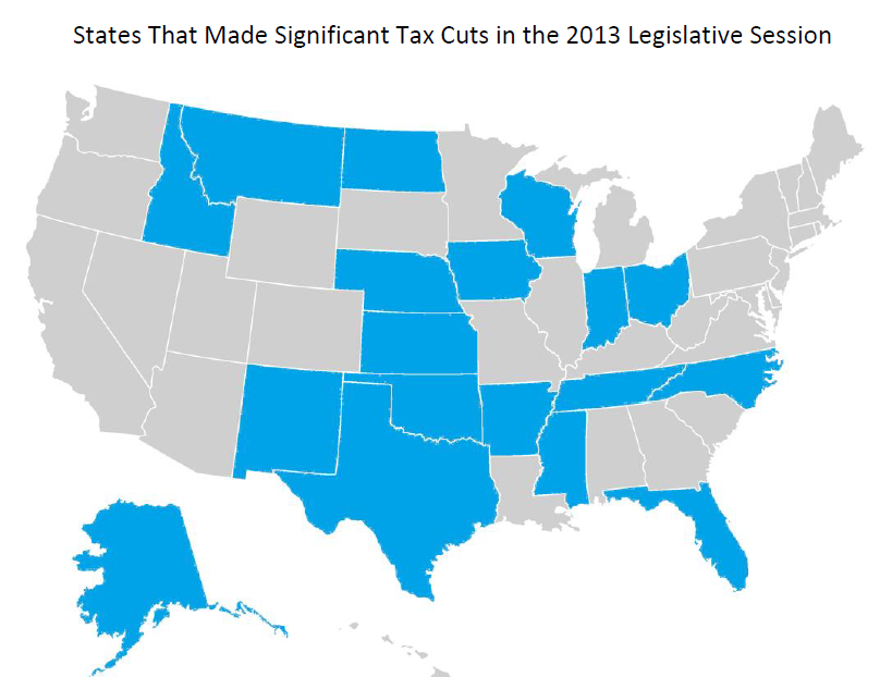 Tax cut states